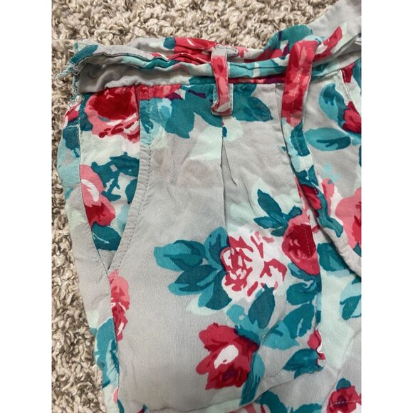 ⭐ 3/$15 Jessica Simpson Medium Blue Pink Floral Soft Shorts - Picture 3 of 6